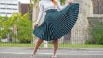 Long skirt in multicolored and ethnic patchwork...